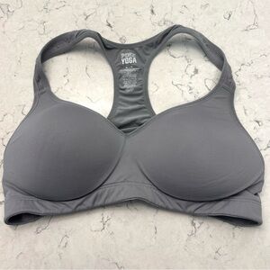 PINK Victoria’s Secret Medium Gray Push-Up Racerback Bra